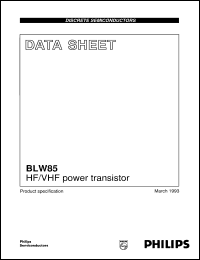 Click here to download BLW85 Datasheet