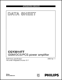 Click here to download CGY2014TT Datasheet
