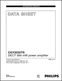 Click here to download CGY2032TS/C1 Datasheet