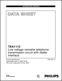 Click here to download TEA1113T/C1 Datasheet