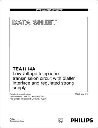 Click here to download TEA1114 Datasheet