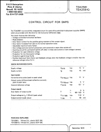 Click here to download TDA2581 Datasheet