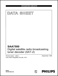 Click here to download SAA7500 Datasheet