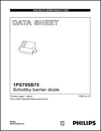 Click here to download 1PS79SB70 Datasheet