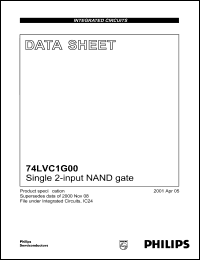 Click here to download 74LVC1G00 Datasheet