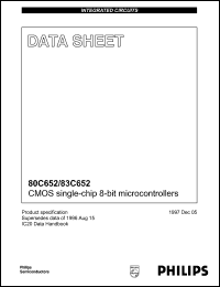 Click here to download P83C652EFB Datasheet