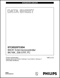 Click here to download S87C652-5A44 Datasheet