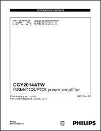 Click here to download CGY2014ATW Datasheet