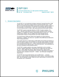 Click here to download ISP1581BD Datasheet