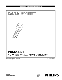 Click here to download PBSS4140S Datasheet