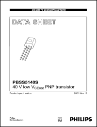 Click here to download PBSS5140S Datasheet