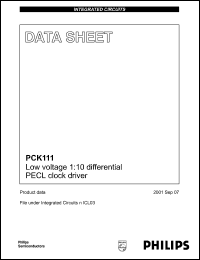 Click here to download PCK111BD Datasheet