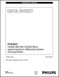 Click here to download PCK2023DL Datasheet