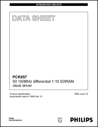 Click here to download PCK857DGG Datasheet