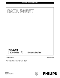 Click here to download PCK2002DL Datasheet