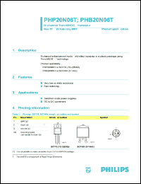 Click here to download PHP20N06 Datasheet