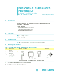 Click here to download PHB95N03 Datasheet