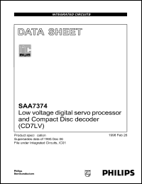 Click here to download SAA7374GP Datasheet