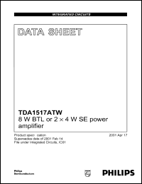 Click here to download TDA1517ATW Datasheet