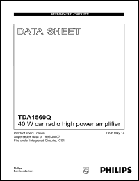Click here to download TDA1560Q Datasheet