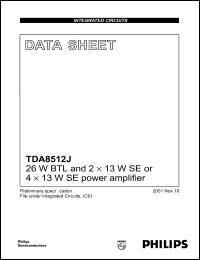 Click here to download TDA8512J Datasheet