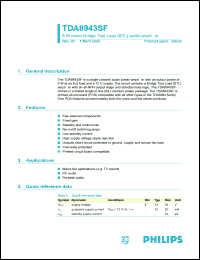 Click here to download TDA8943SF Datasheet