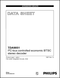 Click here to download TDA9851T Datasheet