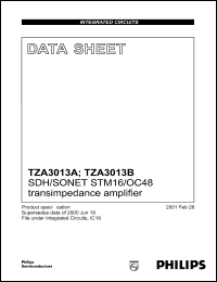 Click here to download TZA3013BU Datasheet
