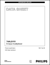 Click here to download 74ALS151D Datasheet