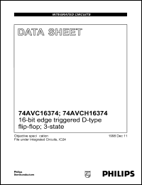 Click here to download 74AVC16374DGG Datasheet