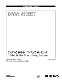 Click here to download 74AVC16244DGG Datasheet