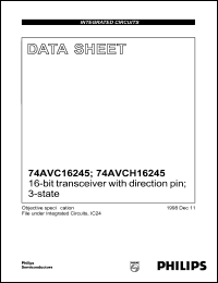 Click here to download 74AVCH16245DGG Datasheet