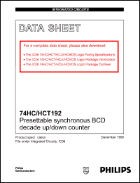 Click here to download 74HC/HCT192 Datasheet