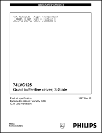 Click here to download 74LVC125D Datasheet