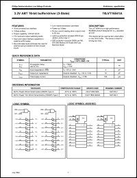 Click here to download 74LVT16541 Datasheet