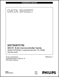 Click here to download S87C752-1N28 Datasheet