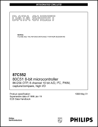 Click here to download S87C552-4BA Datasheet