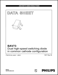 Click here to download BAV73 Datasheet