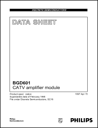 Click here to download BGD601 Datasheet