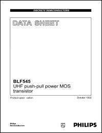 Click here to download BLF545 Datasheet