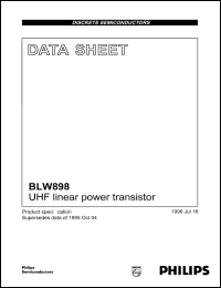 Click here to download BLW898 Datasheet