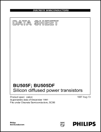 Click here to download BU505DF Datasheet