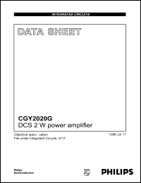 Click here to download CGY2020G Datasheet