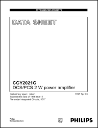 Click here to download CGY2021 Datasheet