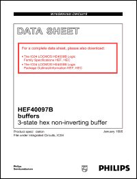 Click here to download HEF40097 Datasheet