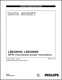 Click here to download LBE2009S Datasheet