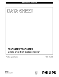 Click here to download P83C557E6EBB Datasheet