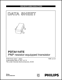 Click here to download PDTA114TE Datasheet