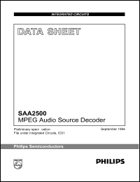 Click here to download SAA2500H Datasheet