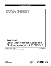 Click here to download SAA7196 Datasheet